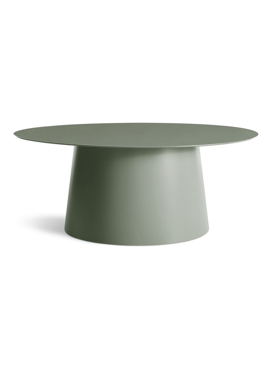 Circula Blu Dot : Table à café en alu pour salon raffiné ou extérieur stylé. Vert.