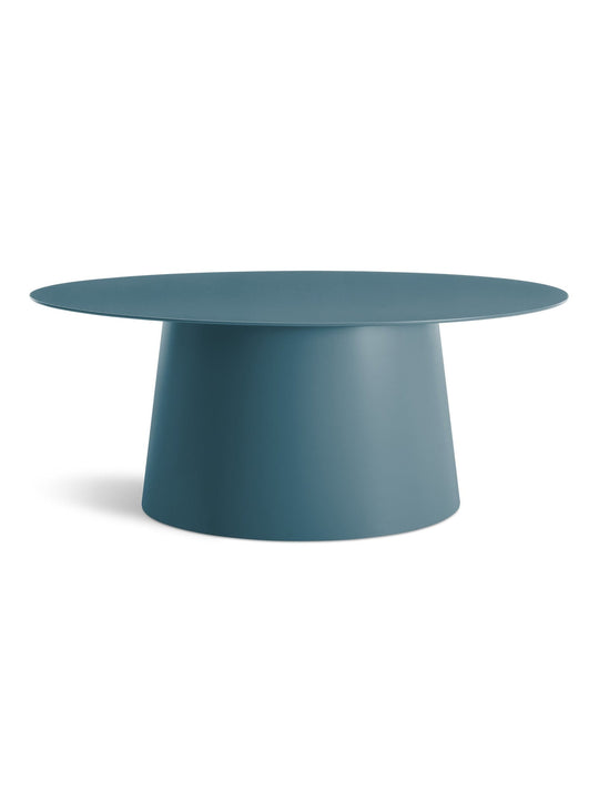 Table à café Circula : modernité, légèreté et robustesse signées Blu Dot. Bleu marine.