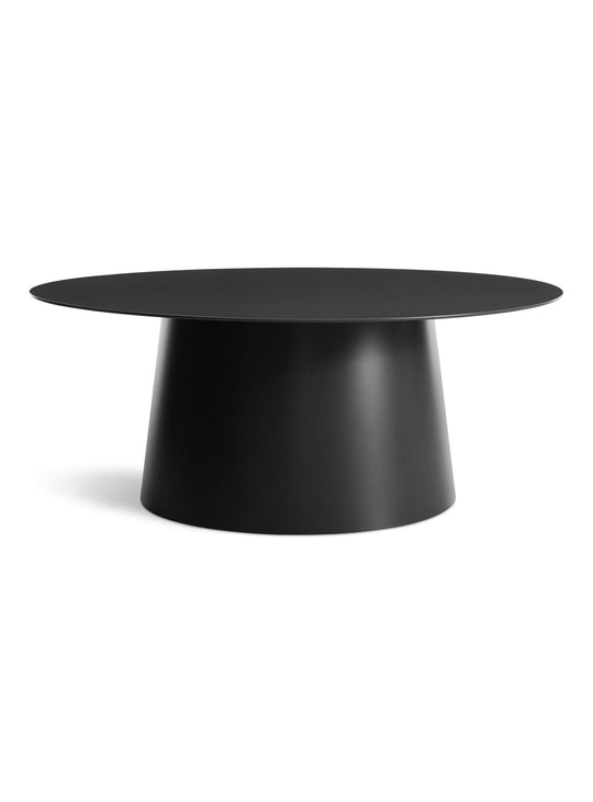 Table à café Circula de Blu Dot : aluminium thermolaqué et design intemporel. Noir.