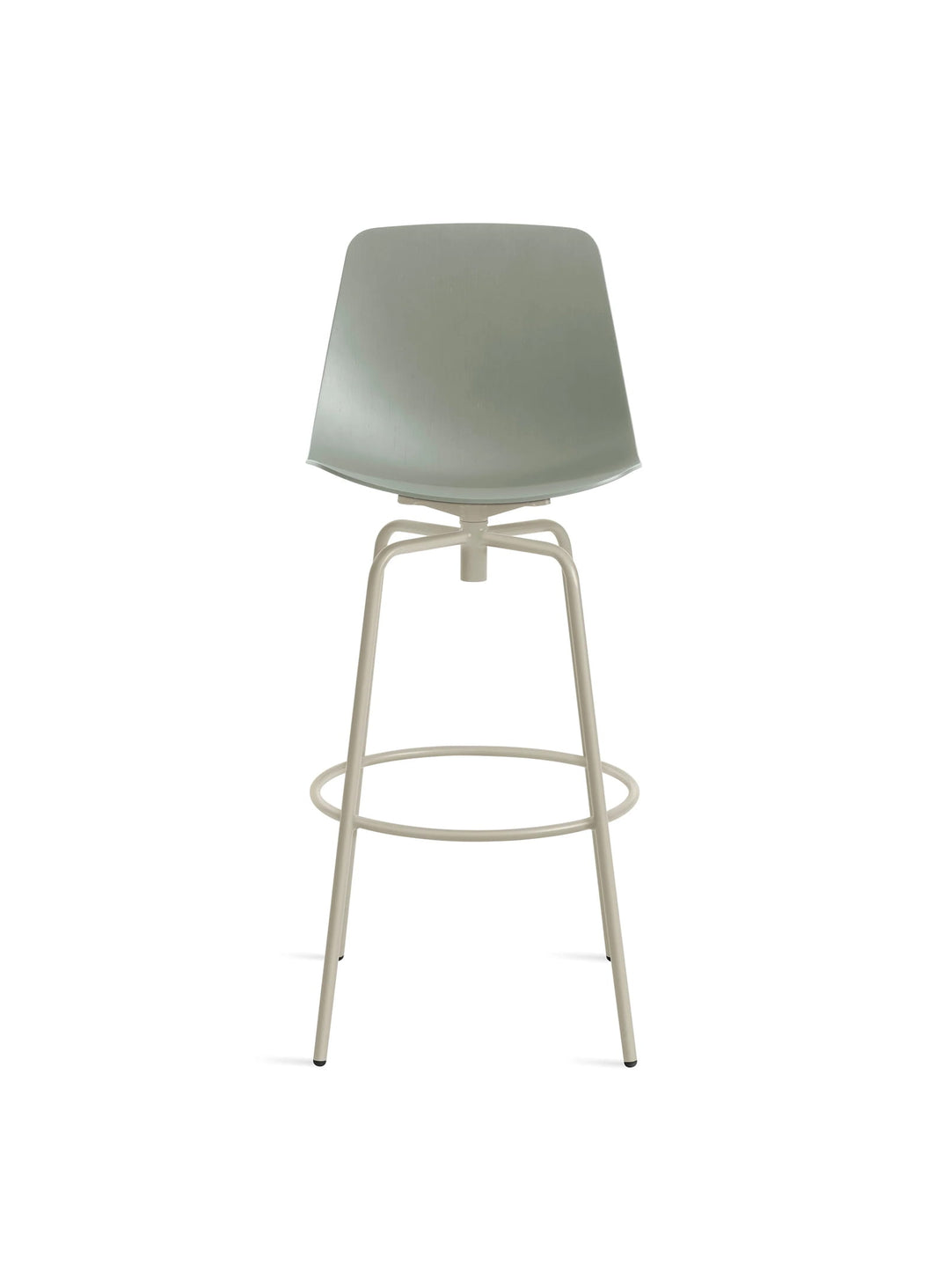Tabouret de bar Clean Cut Blu Dot : tabouret design, lignes organiques et chic. grey green