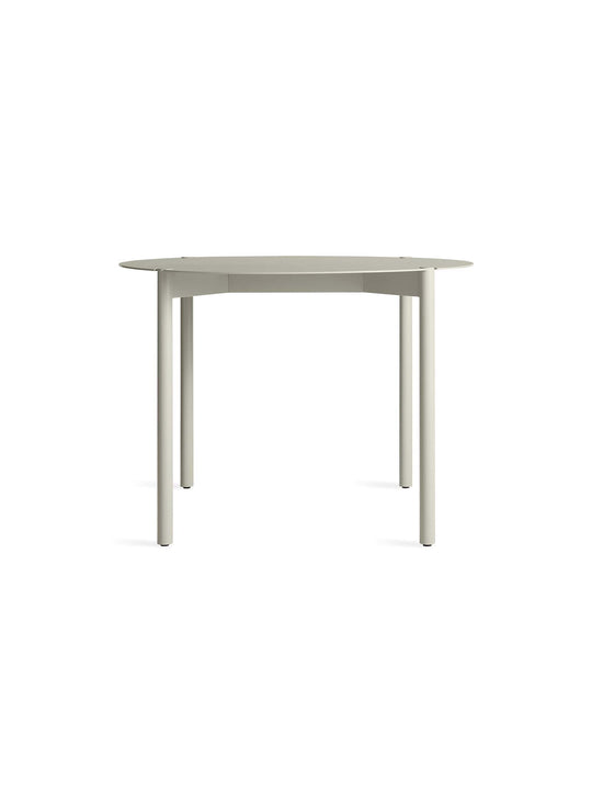 Blu Dot Comeuppance : une table à dîner ronde légère, stable et élégante. gris.