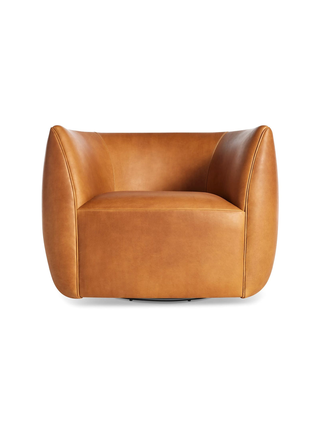 Fauteuil Blu Dot Council : parfait pour coin lecture, salon ou bureau. Caramel.