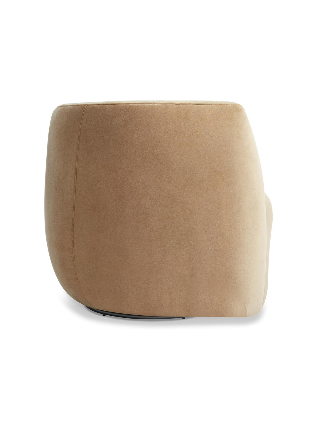 Fauteuil Council : moelleux, pivotant et visuellement impeccable. Camel.