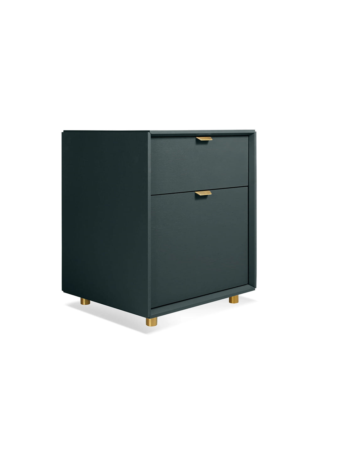 Découvrez le classeur à tiroirs Dang de Blu Dot, compact et pratique pour organiser vos dossiers au bureau. vert marine