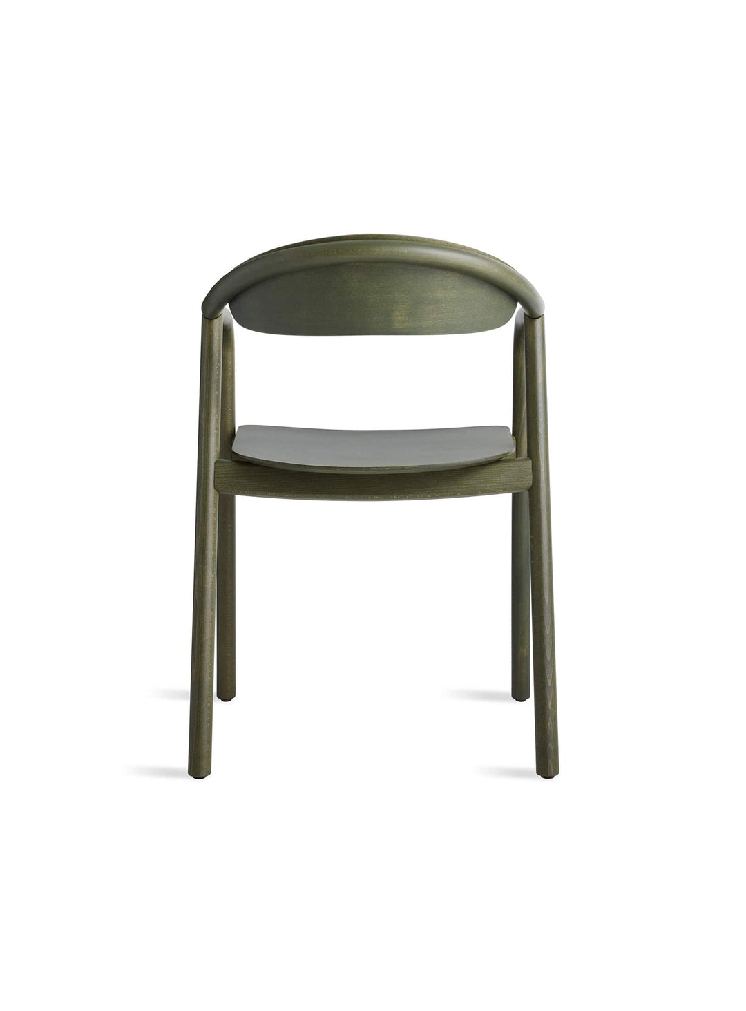 La chaise à dîner Dibs de Blu Dot s’intègre à tous les styles avec élégance. Vert.