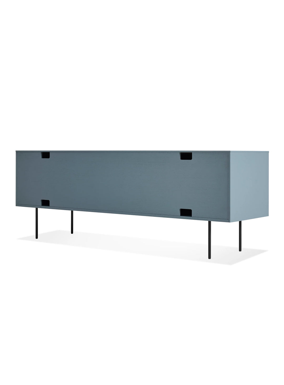 Buffet Fable Blu Dot, design expressif et finitions haut de gamme. bleu