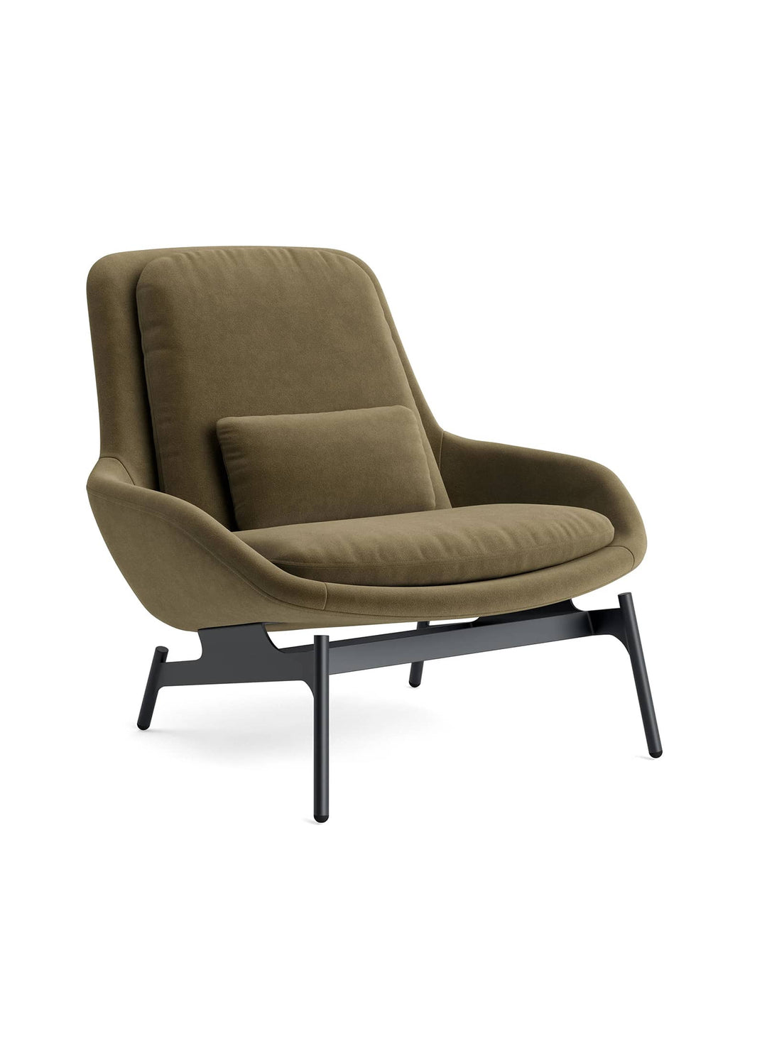 Fauteuil Blu Dot Field : un fauteuil élégant certifié BIFMA pour la maison ou le bureau. moss velvet