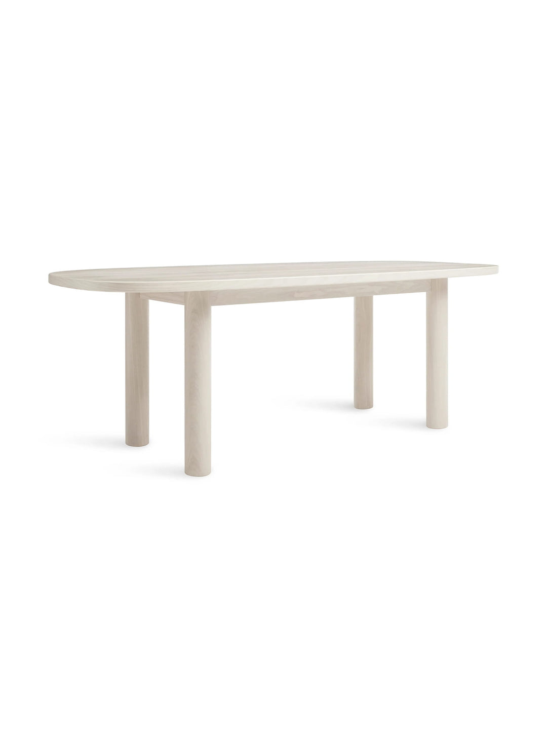 Table à manger Blu Dot Good Times : un design épuré en frêne ou en noyer. frêne blanchi