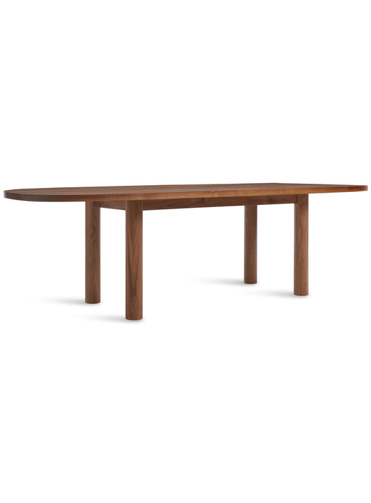 Table Good Times Blu Dot : table à manger moderne, bois et lignes épurées. noyer