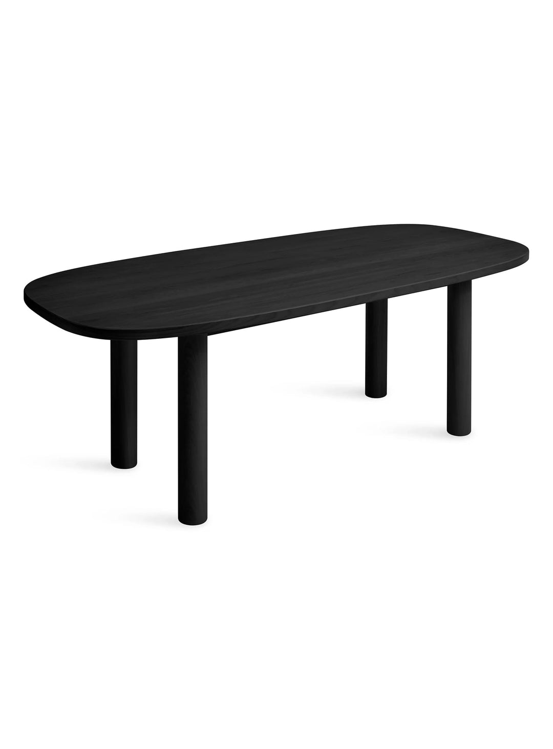 Table Good Times Blu Dot : table rectangulaire moderne, bois et style épuré. frene noir