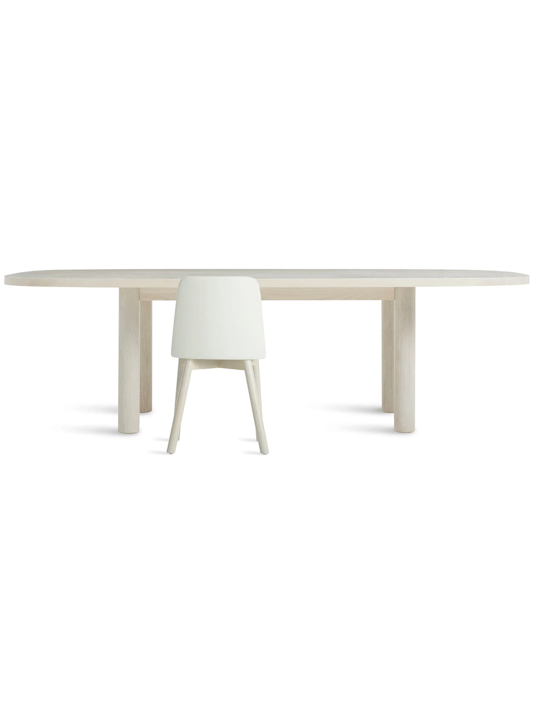 Table Good Times Blu Dot : table à manger design, bois et style minimaliste. frene blanchi