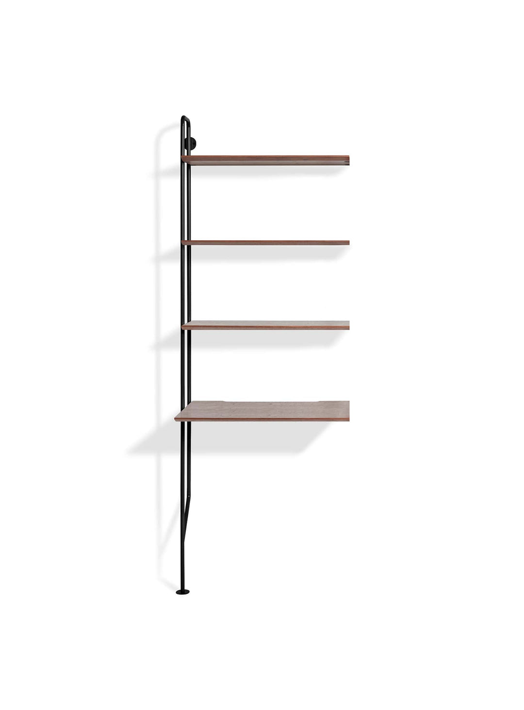 Extension de bibliothèque Hitch Add-on de Blu Dot : style moderne et pratique. Noir et noyer.