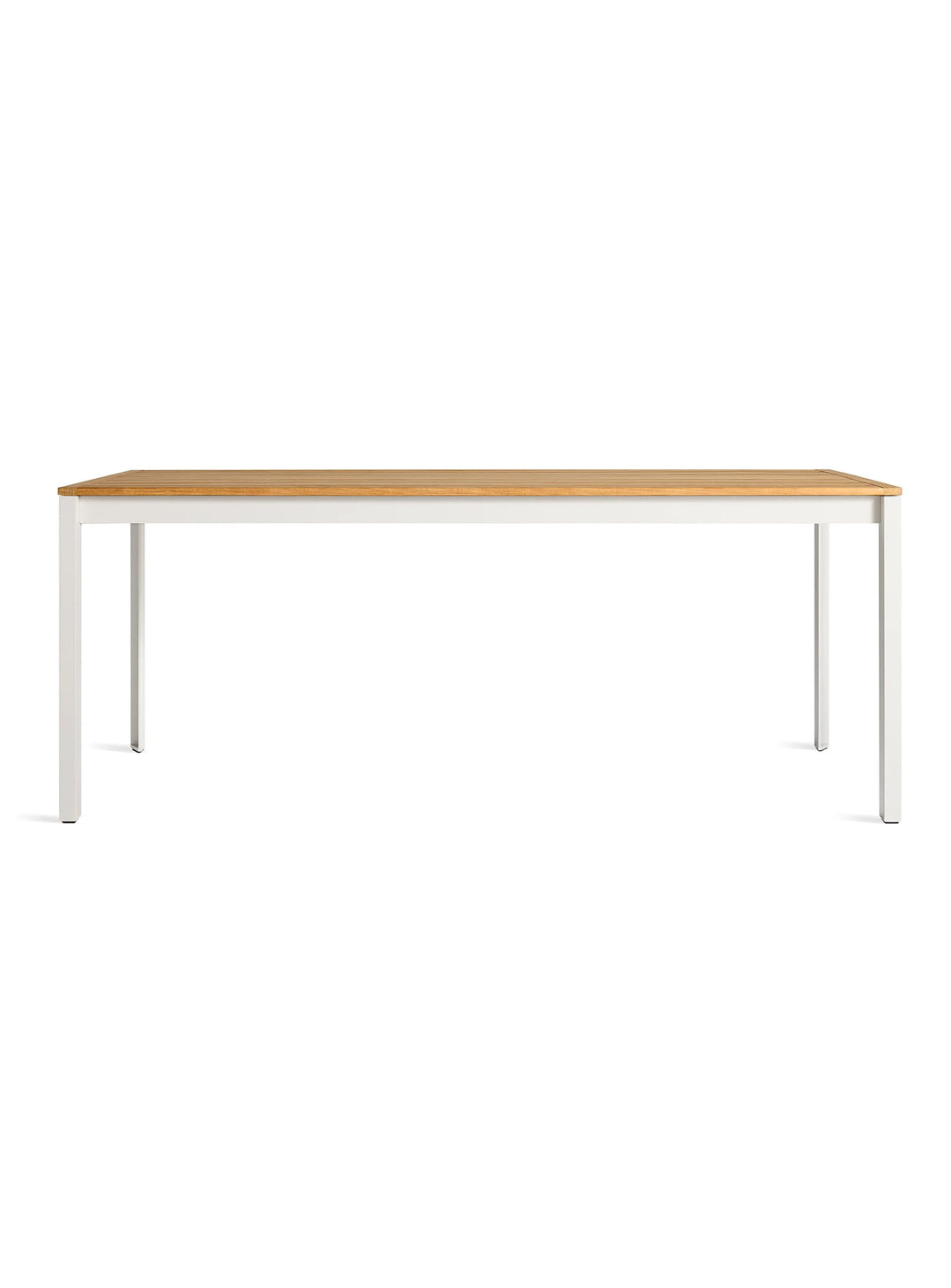 Table à dîner Hold Tight Blu Dot, design contemporain pour terrasse et jardin. blanc