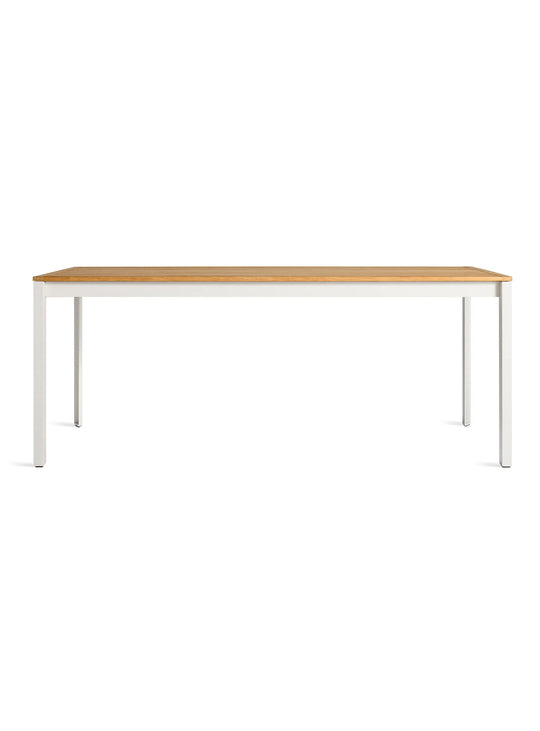 Table à dîner Hold Tight Blu Dot, design contemporain pour terrasse et jardin. blanc
