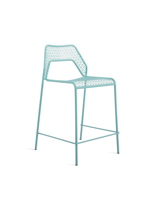 Blu Dot Hot Mesh : tabouret de comptoir léger et plein de caractère. Aqua.