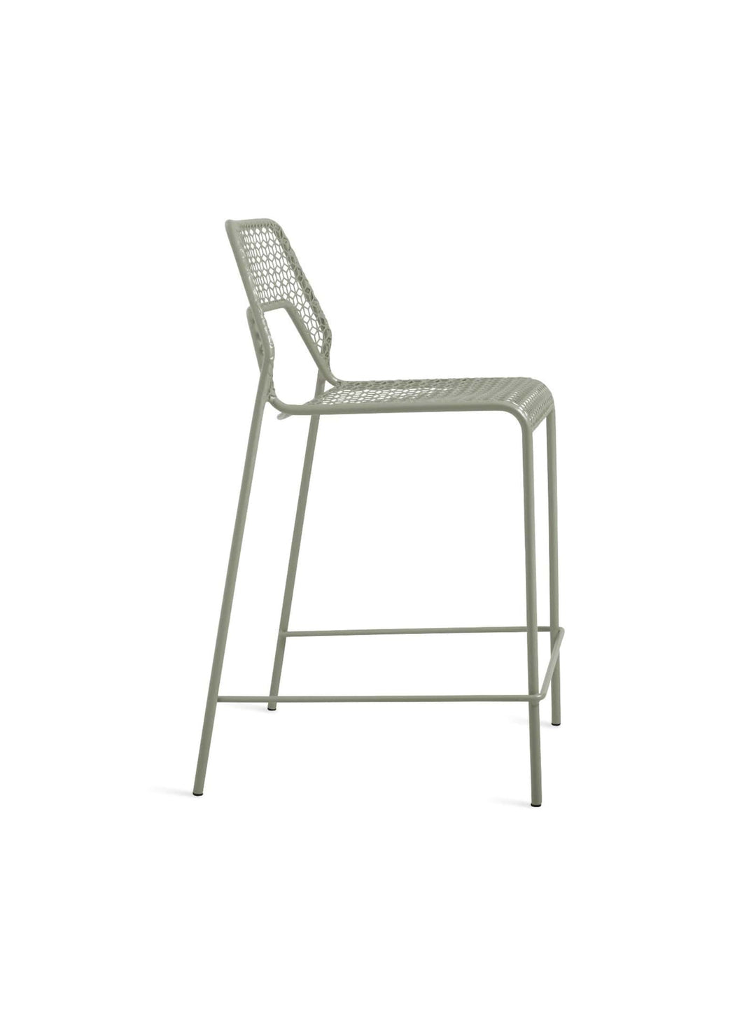 Blu Dot Hot Mesh : tabouret de comptoir pratique et graphique. Vert de gris.