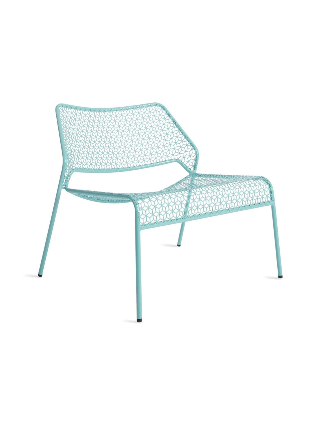 Blu Dot Hot Mesh : chaise lounge empilable et résistante aux intempéries. Aqua.