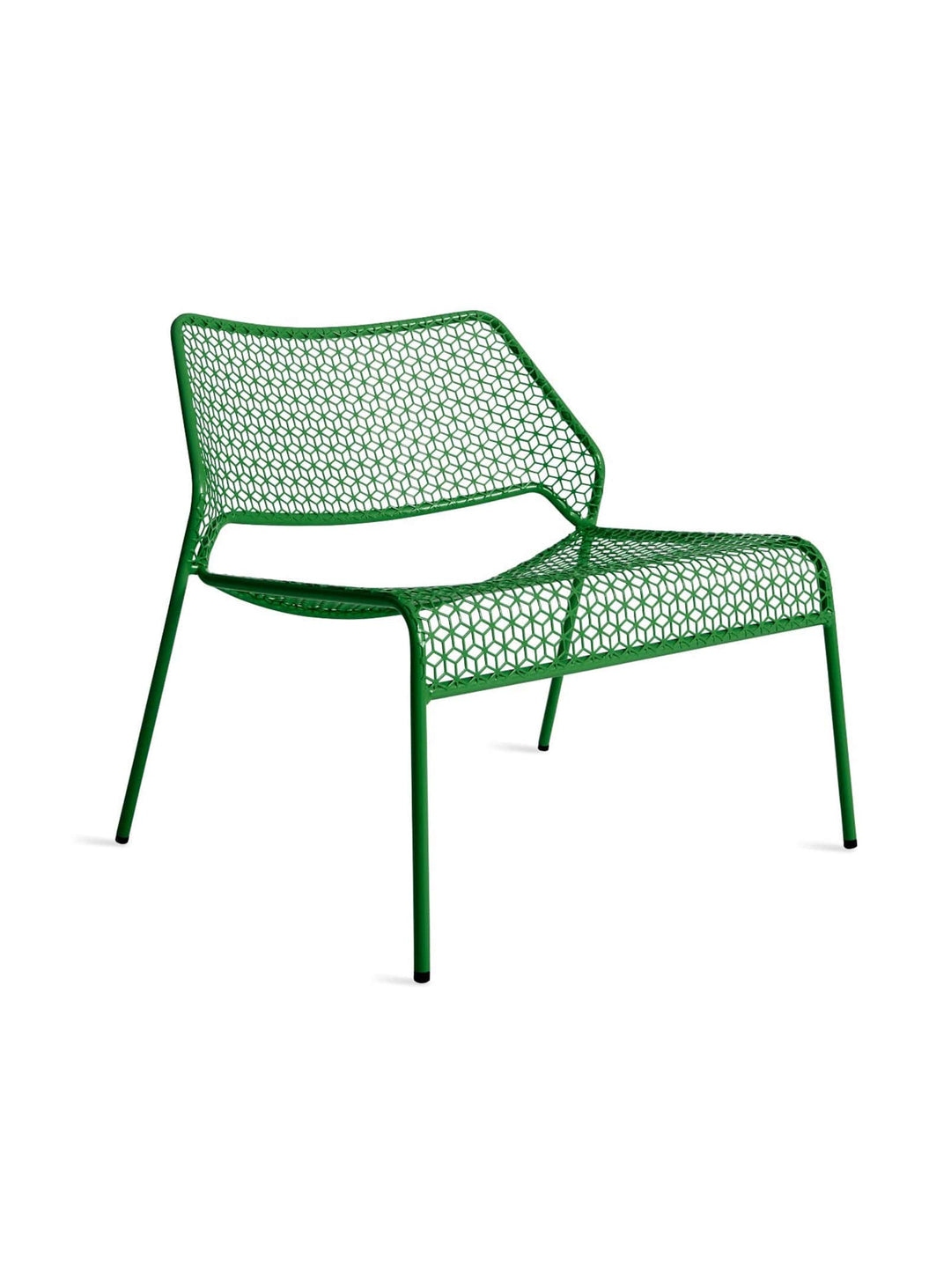 Blu Dot Hot Mesh : chaise lounge design, légère et stable. vert.