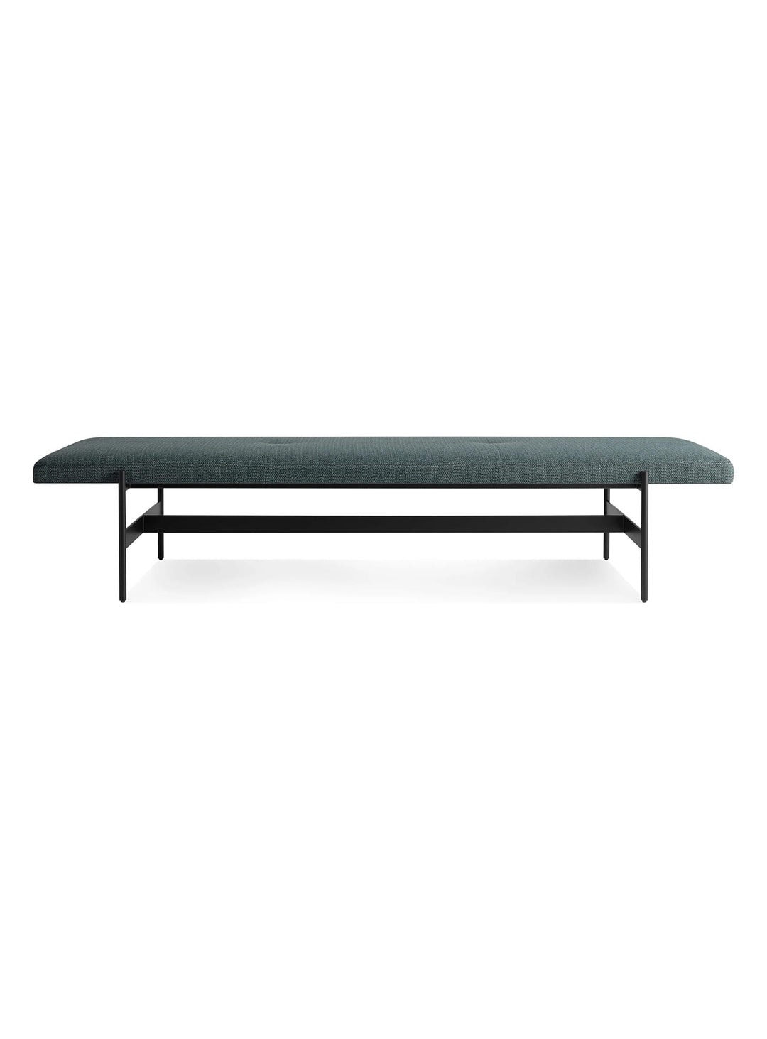 Banc Jumbo Blu Dot : banc contemporain, matériaux haut de gamme. maharam mantle in parsley