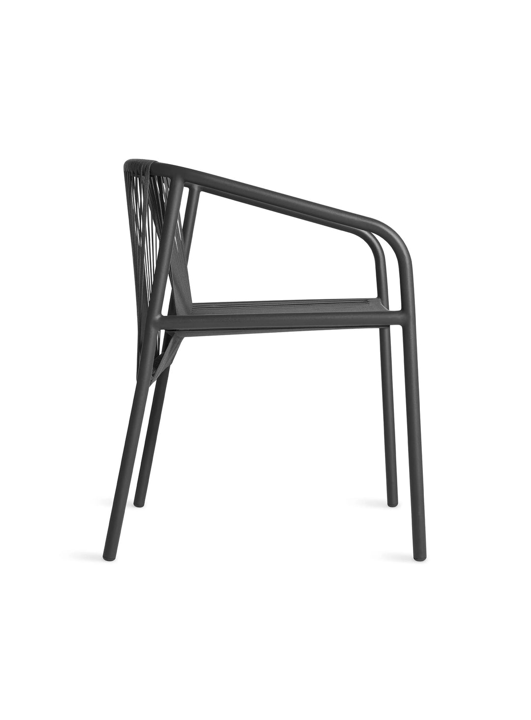 Chaise Lookout Blu Dot : chaise design extérieur, légère et résistante. carbon