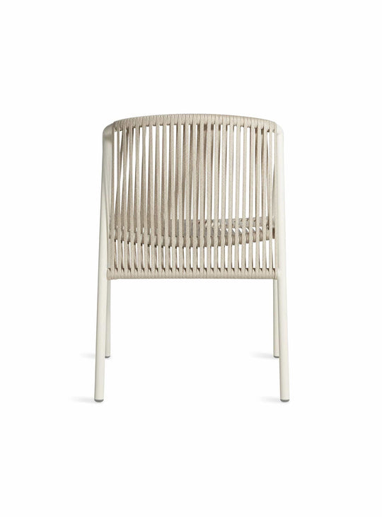 Chaise Lookout Blu Dot : chaise moderne, design tressé et look épuré. blanc