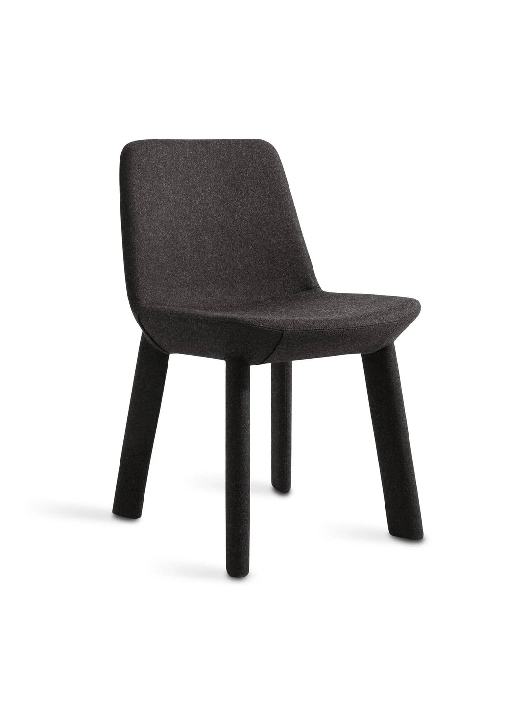 Chaise Blu Dot Neat : une chaise tapissée au style original et chaleureux. charbon