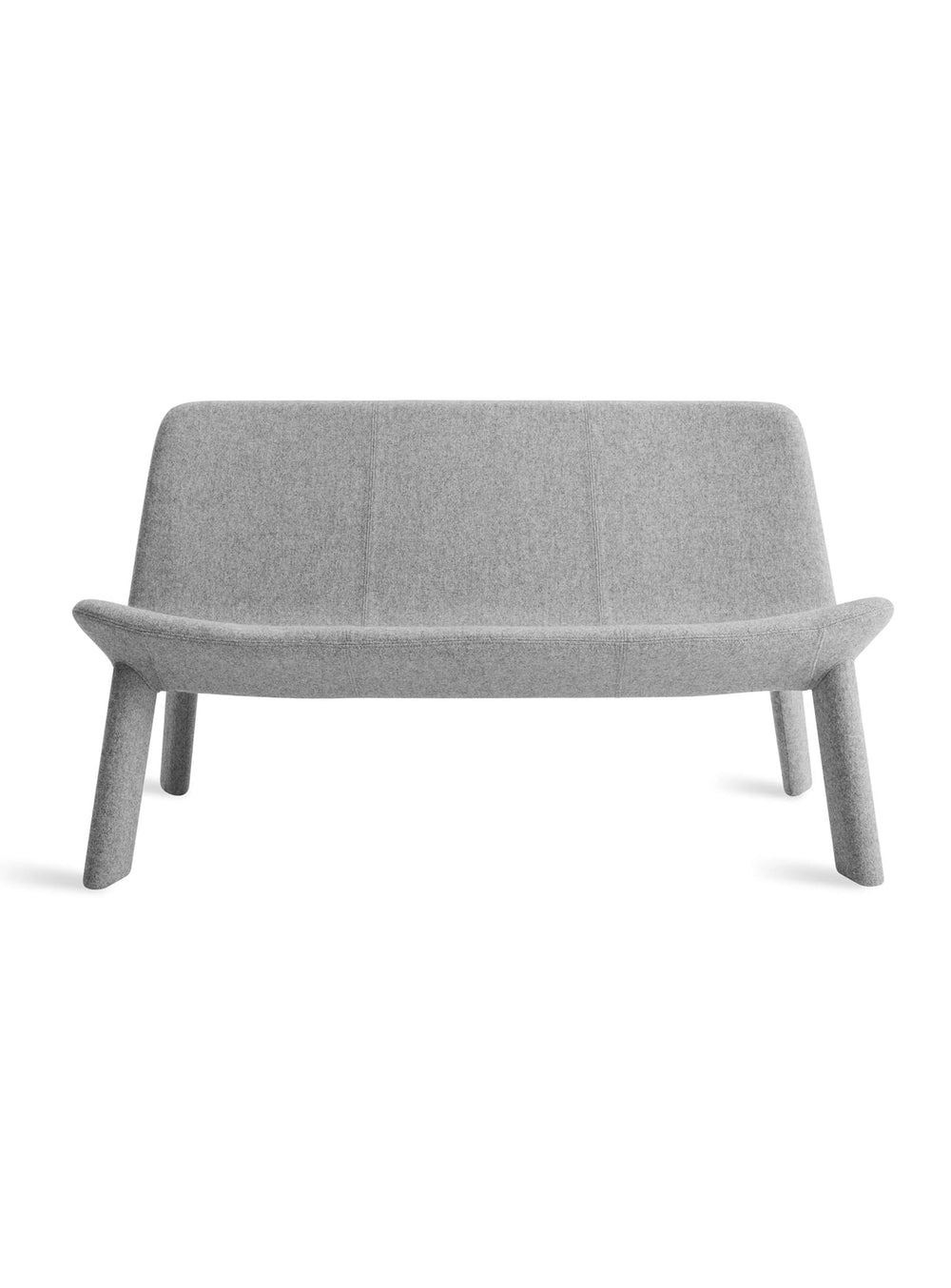 Sofa 2 places Neat Blu Dot : canapé design, entièrement tapissé et élégant. gris clair