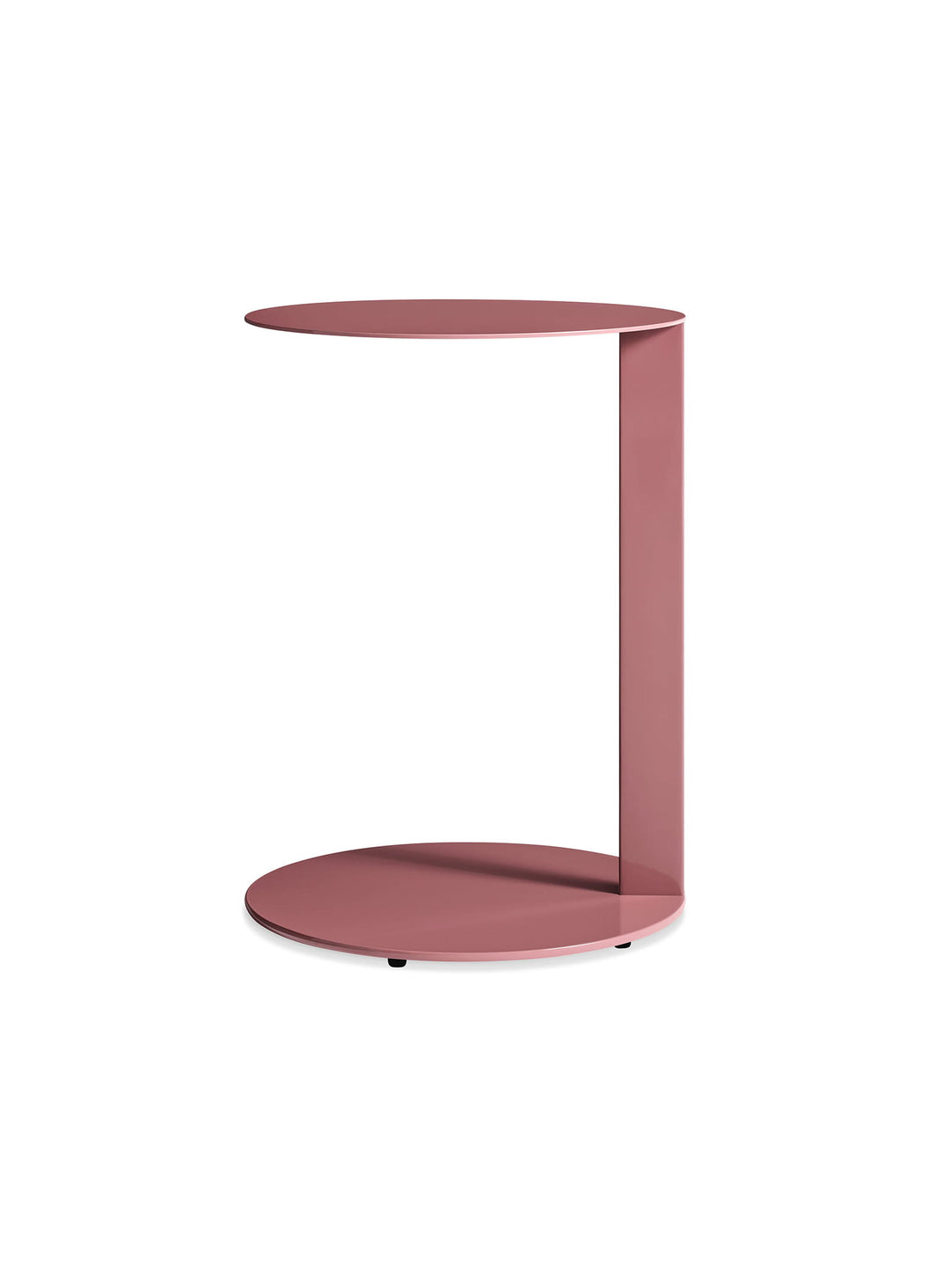 Table d’appoint Note de Blu Dot acier thermolaqué au design graphique. baie