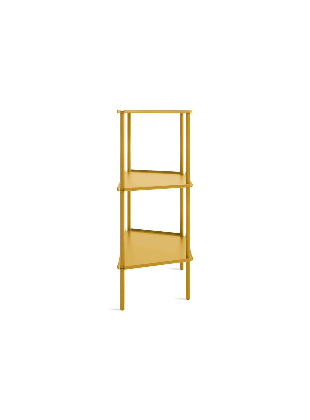 Not for Nothing, bibliothèque en aluminium signée Blu Dot. moutarde