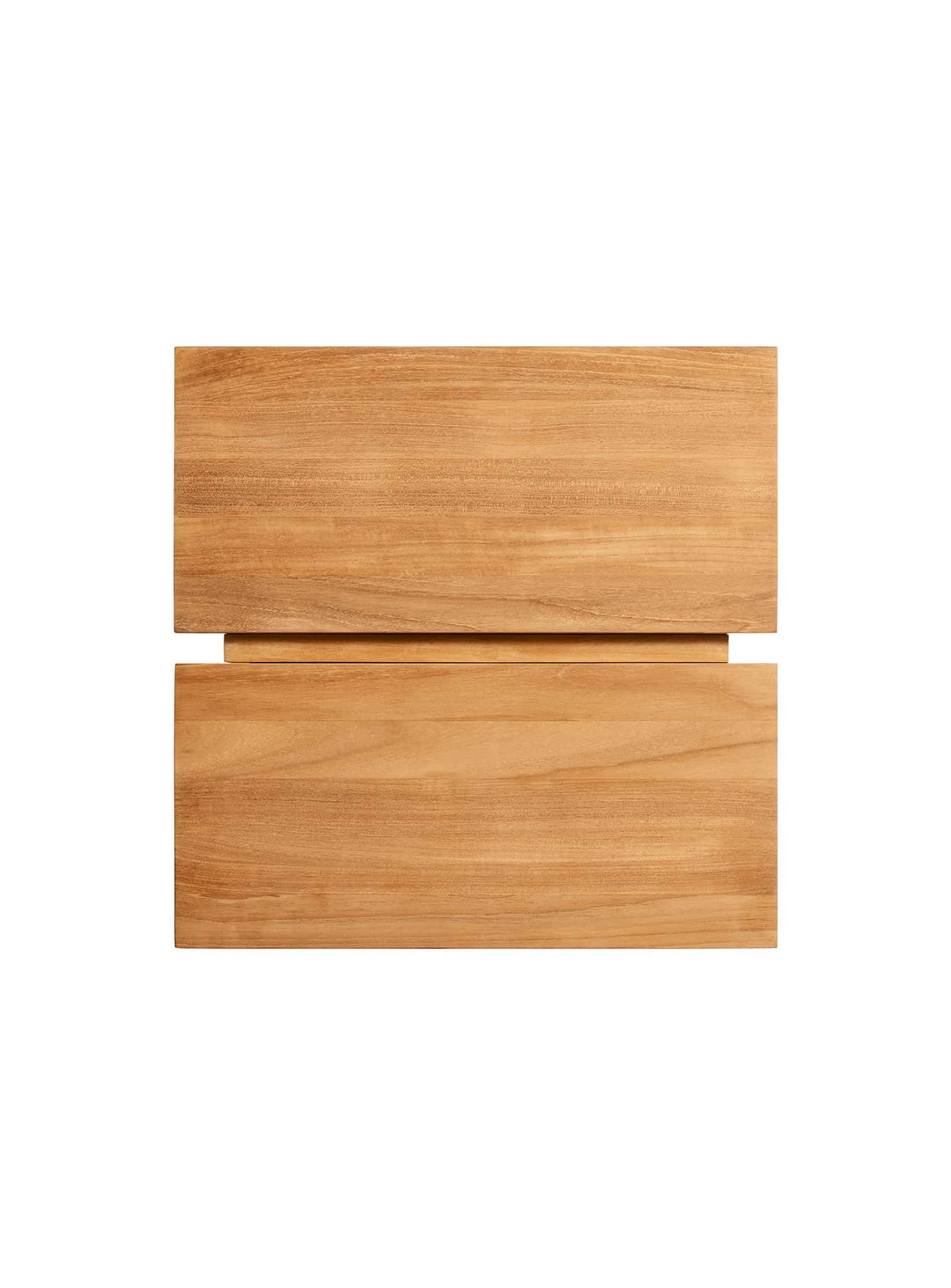 Table d’appoint NowThen de Blu Dot design contemporain en teck FSC.