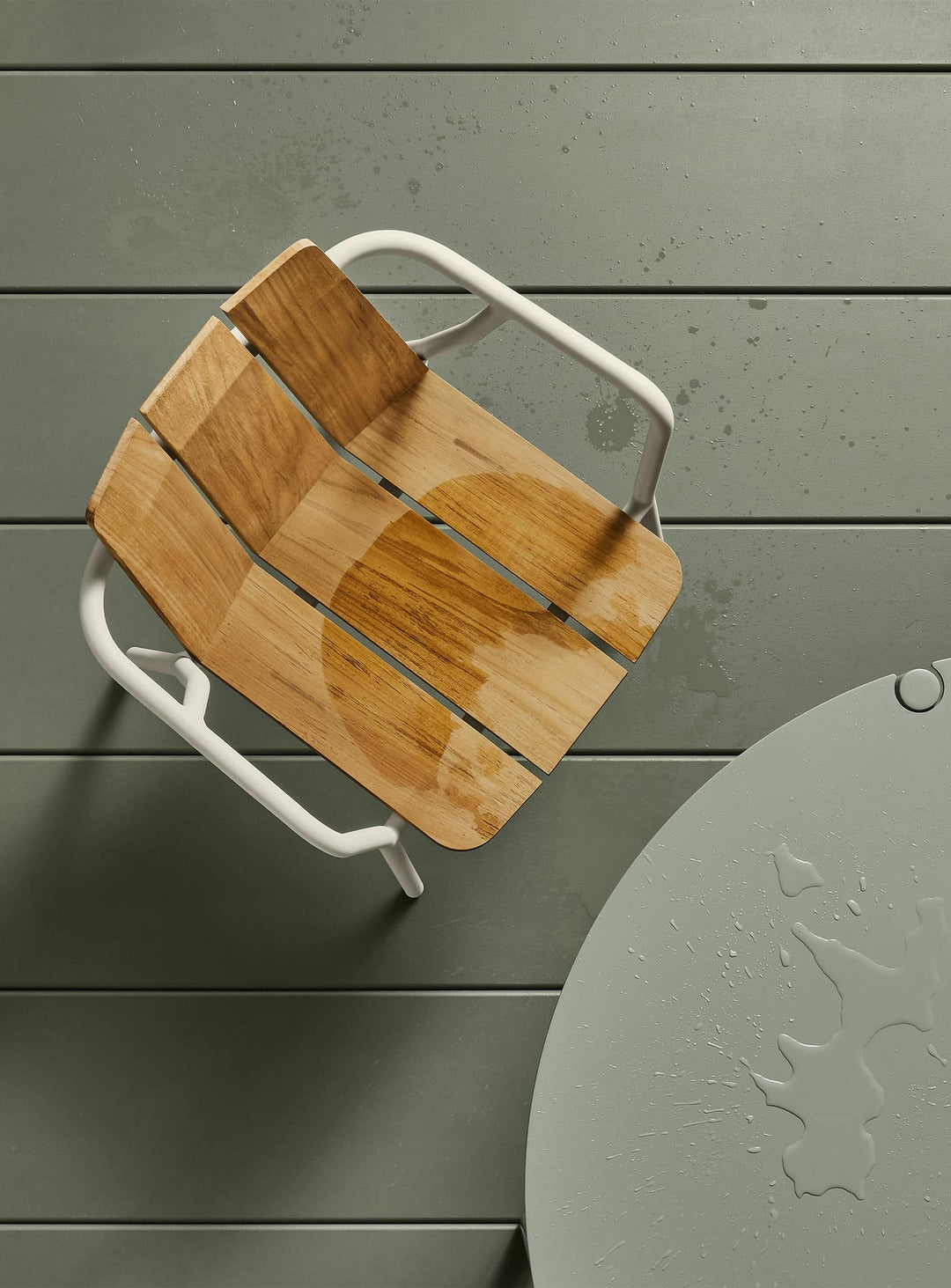 Chaise Offline de Blu Dot chaise extérieure chic et durable. blanc