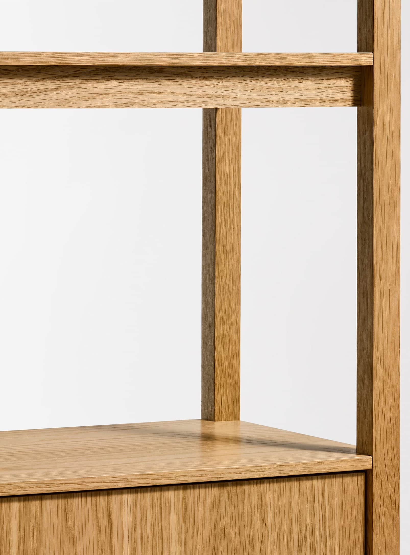 Open plan: Wooden bookcase - Blu Dot – Nüspace
