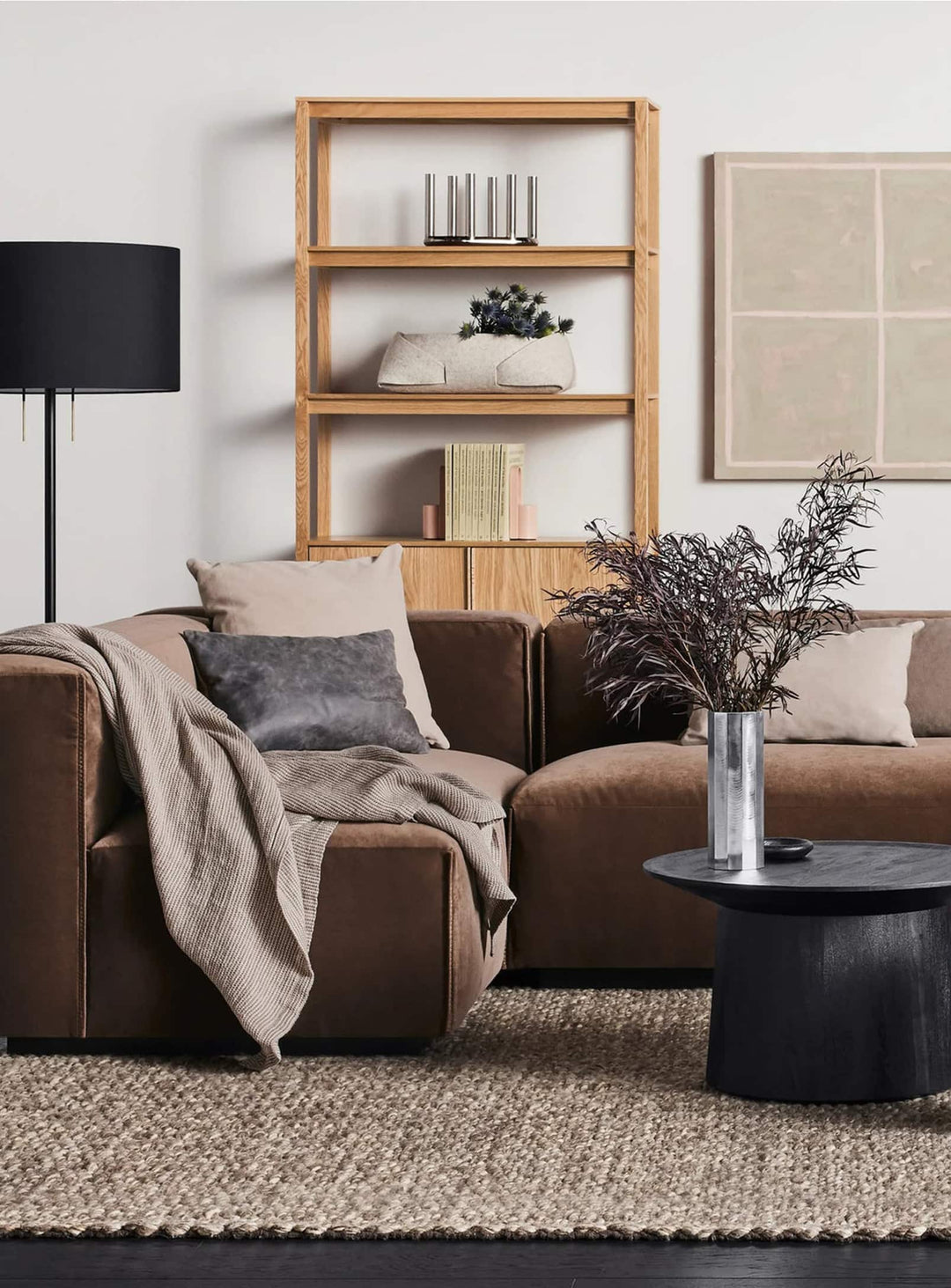 Bibliothèque design en chêne ou noyer, par Blu Dot. chene blanc