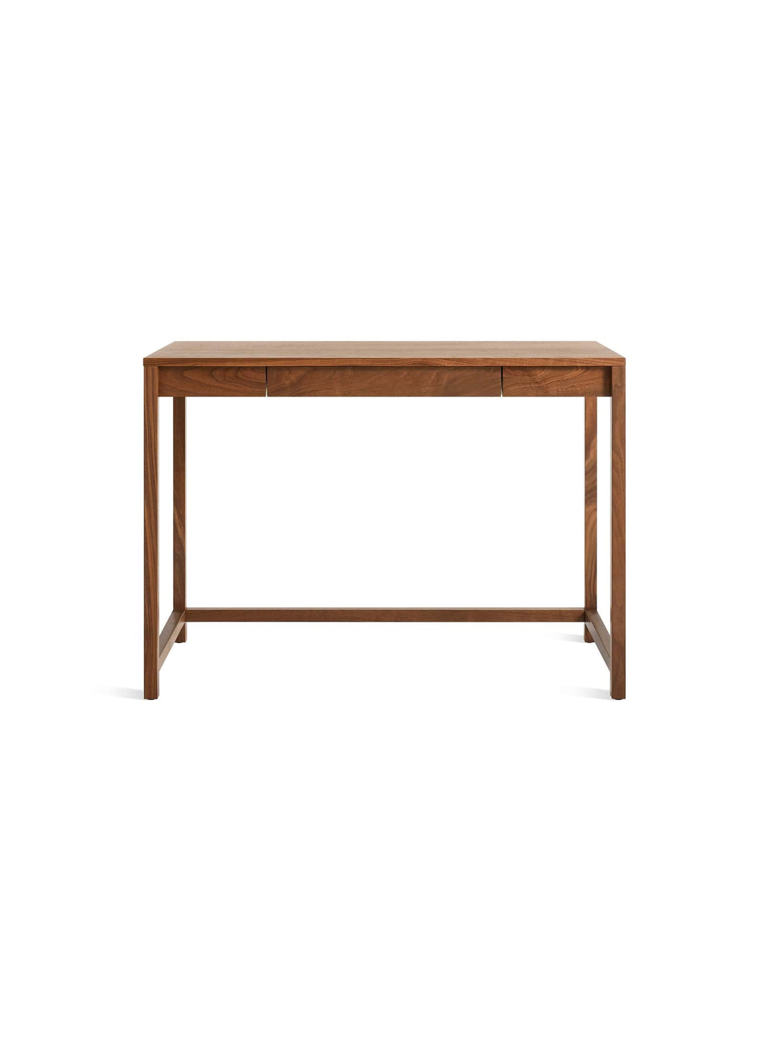 Blu Dot Open Plan : bureau raffiné avec rangement discret pour travailler sereinement. Noyer, petit.