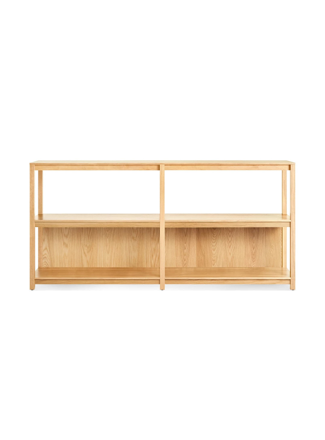Bibliothèque Blu Dot Open Plan : un meuble design pour livres, vinyles et objets décoratifs. chene blanc