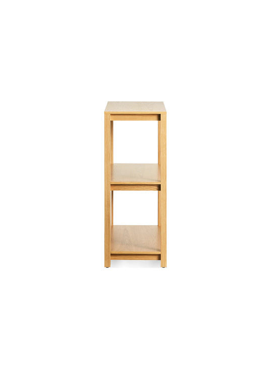La bibliothèque Blu Dot Open Plan met vos livres et objets déco en valeur. chene blanc