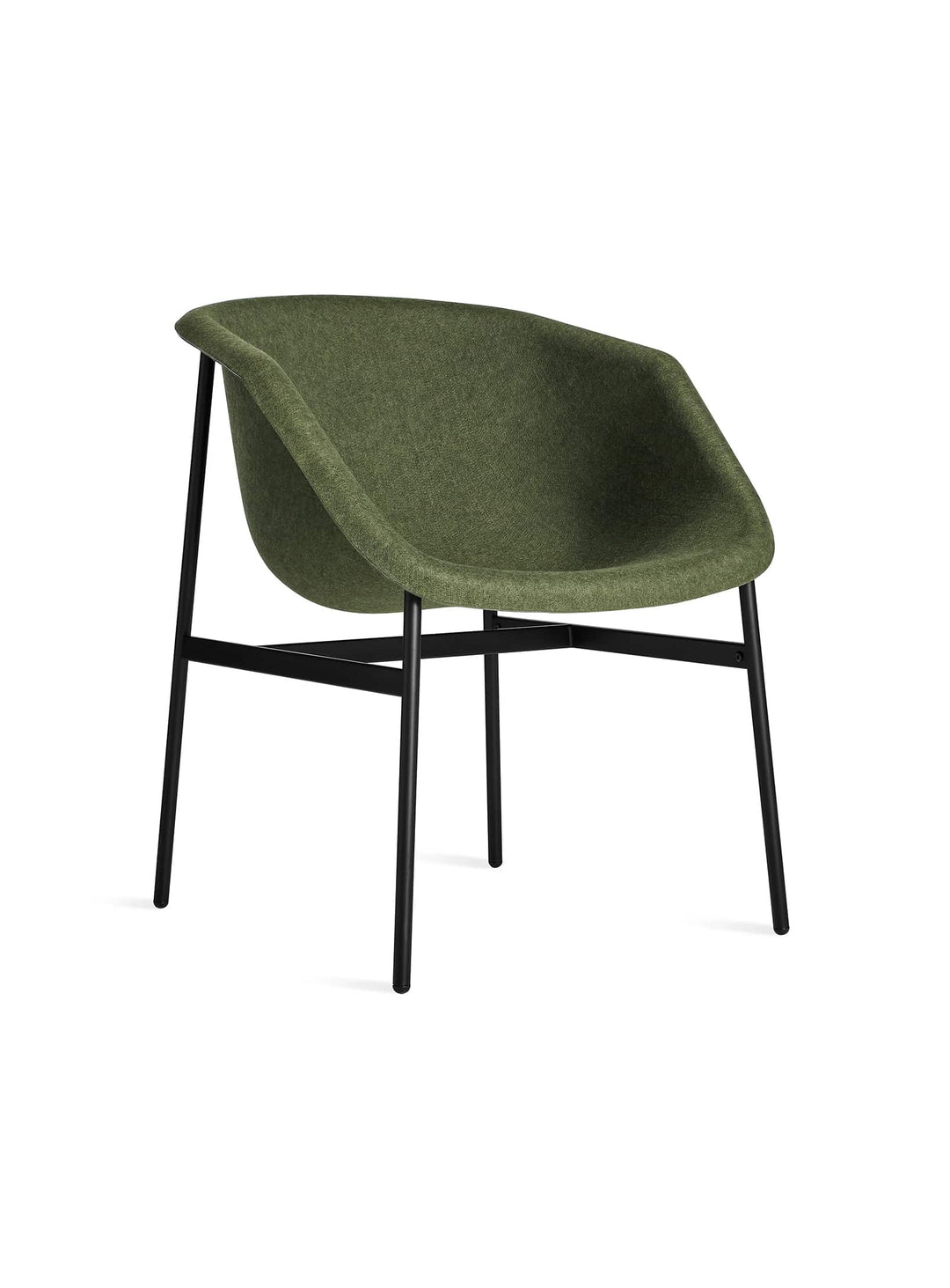 Chaise Past Life Blu Dot, chaise design confortable pour intérieur moderne ou bureau. vert olive