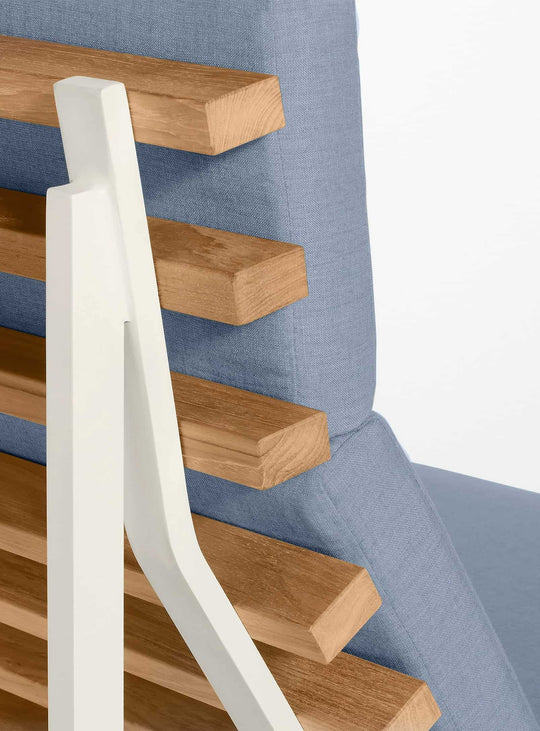 Sofa d’extérieur Perch 2 places de Blu Dot design épuré et confortable. sunbrella haze