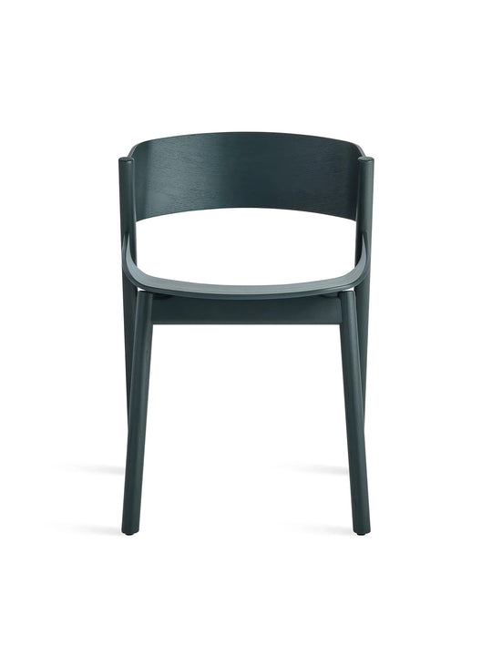 Chaise Blu Dot Port : une chaise en bois certifiée BIFMA pour la maison ou les commerces. vert marine