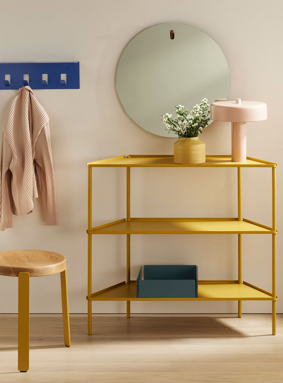 Lampe Punk de Blu Dot : look industriel adouci et matériaux nobles. Blush