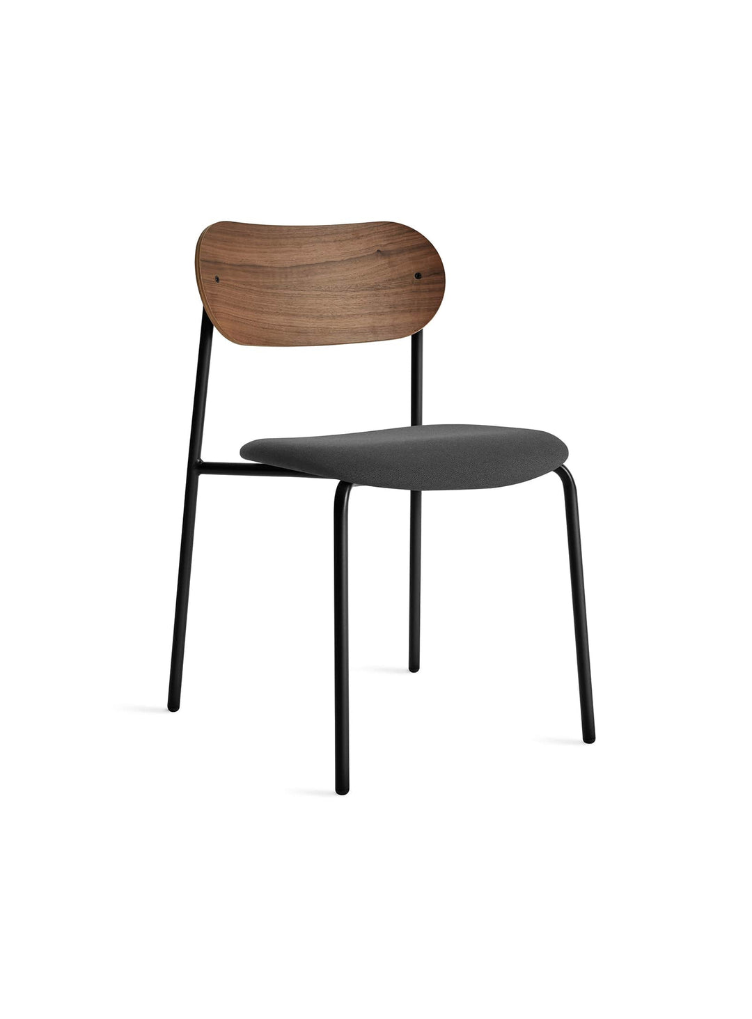 Chaise à dîner SideBySide de Blu Dot : assise rembourrée et style unique. Maharam Meld