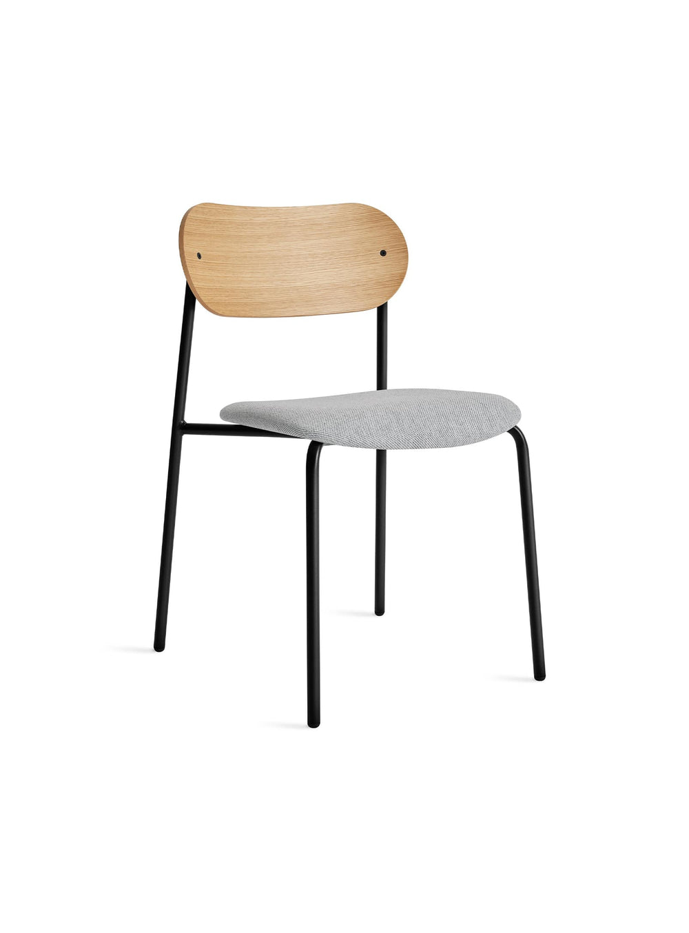 Blu Dot SideBySide : chaise à dîner élégante et confortable en bois et acier. Maharam Mode