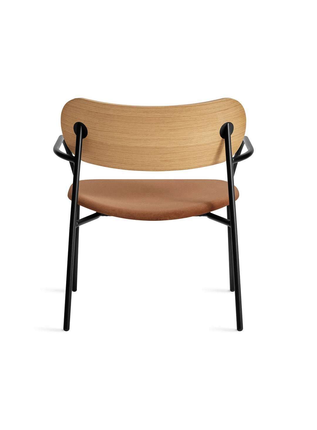 Fauteuil SideBySide de Blu Dot, une assise raffinée et chaleureuse. cuivre