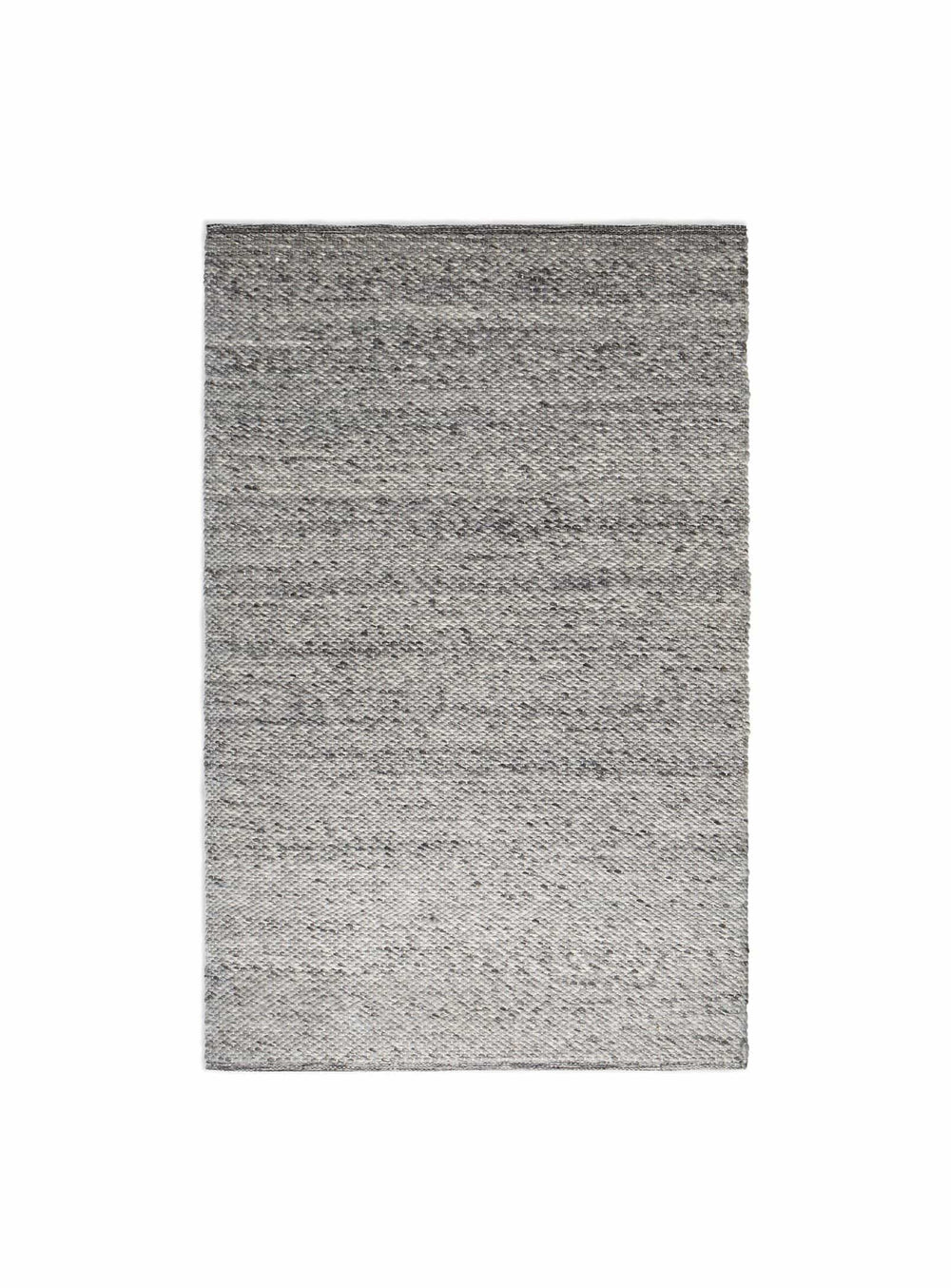 Blu Dot Sinder, tapis en laine tissé main au style sobre et élégant. gris