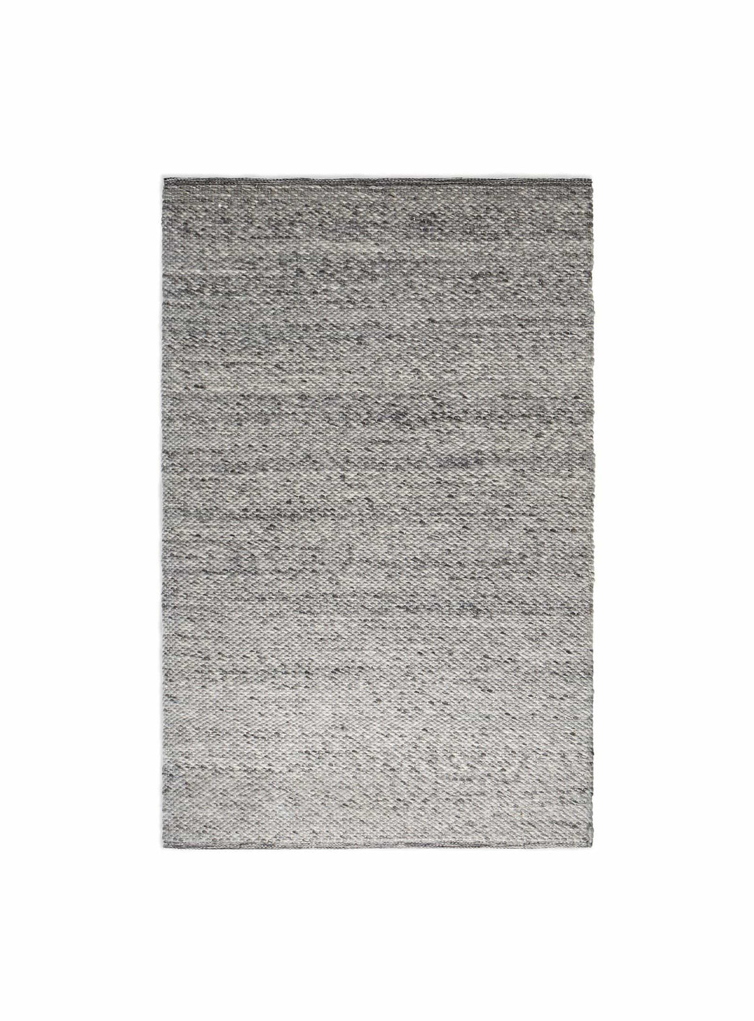 Blu Dot Sinder, tapis en laine tissé main au style sobre et élégant. gris
