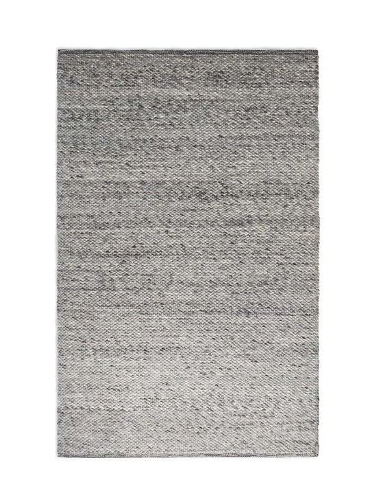 Tapis Sinder signé Blu Dot : laine naturelle et équilibre visuel parfait. gris