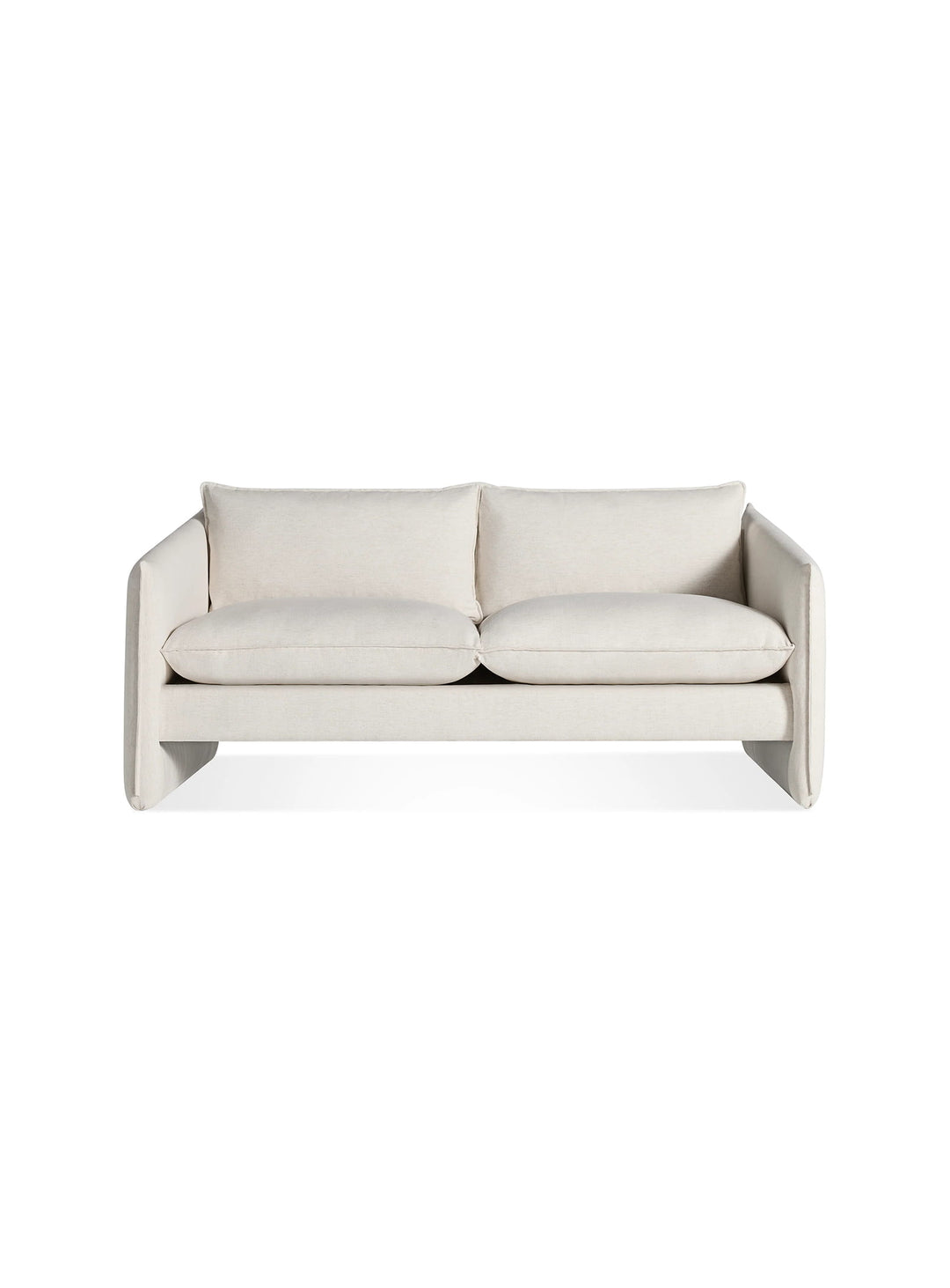 Sofa Blu Dot Softmore, canapé 2 places avec assise profonde et confort premium. sylvan bone
