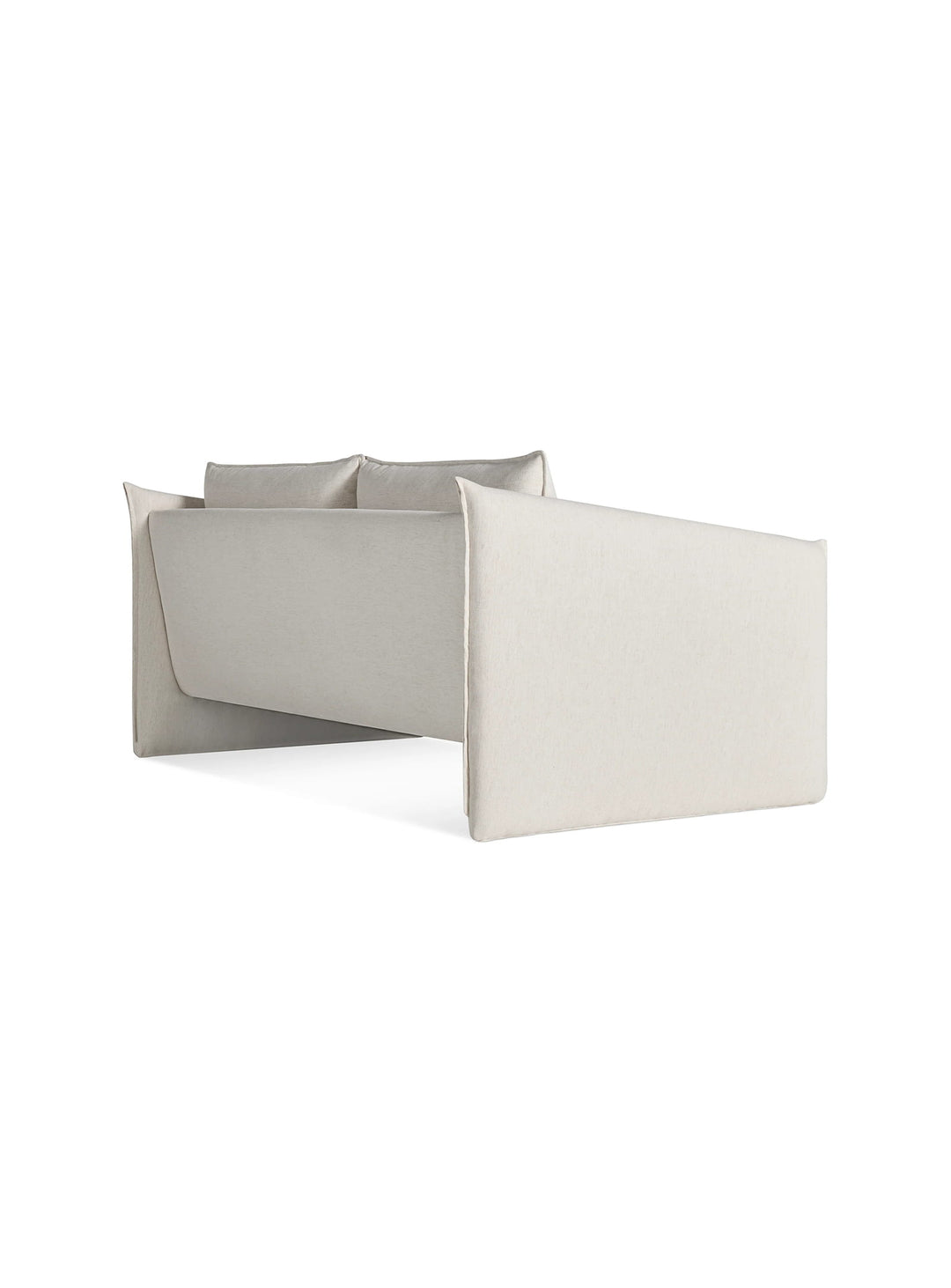Sofa Blu Dot Softmore, canapé 2 places avec coussins réversibles. sylvan bone