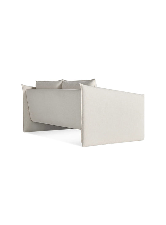 Sofa Blu Dot Softmore, canapé 2 places avec coussins réversibles. sylvan bone