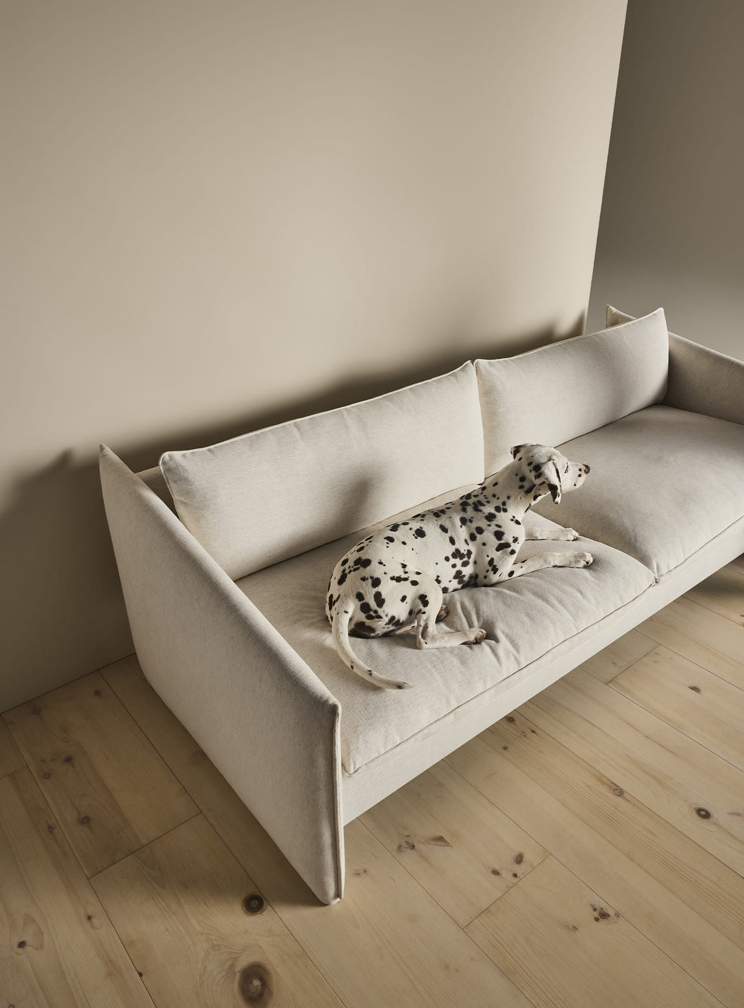 Sofa Blu Dot Softmore, canapé design au confort enveloppant. sylvan bone